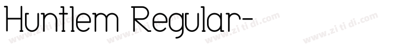 Huntlem Regular字体转换
